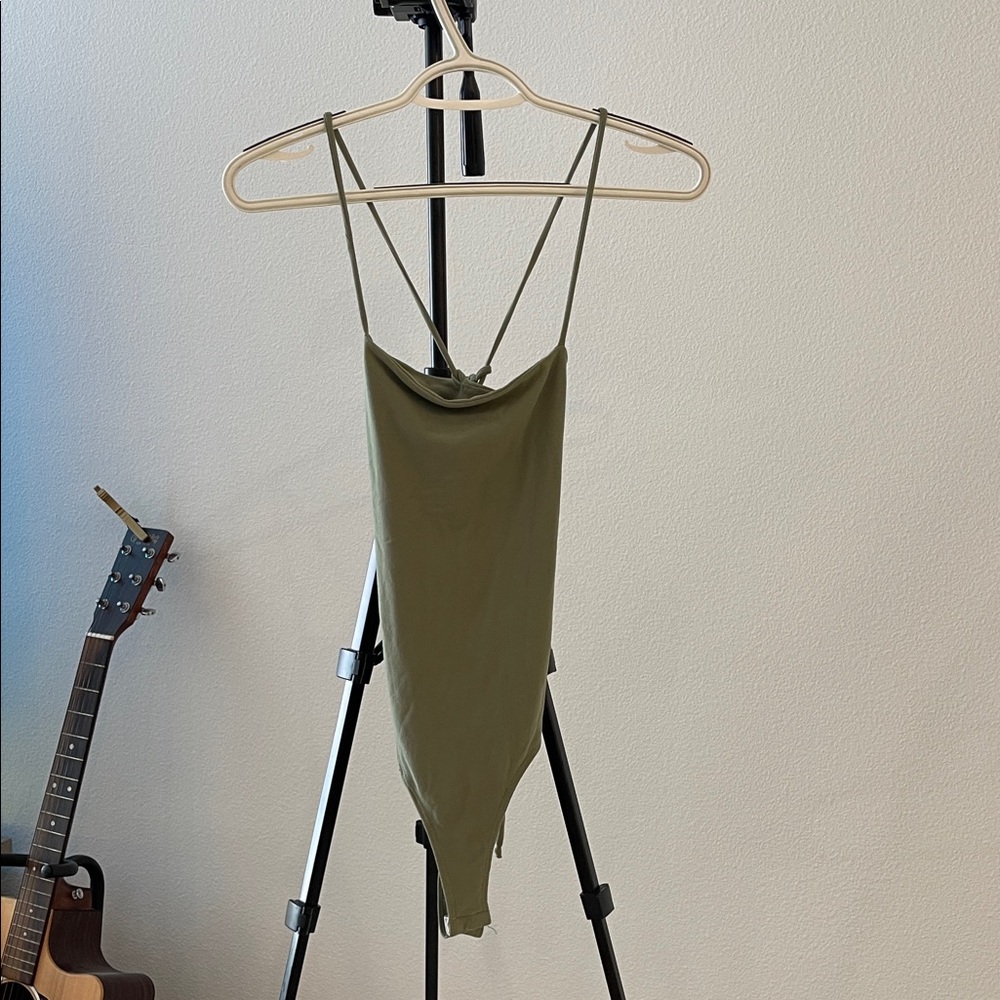 Windsor Sage Green Strappy Bodysuit